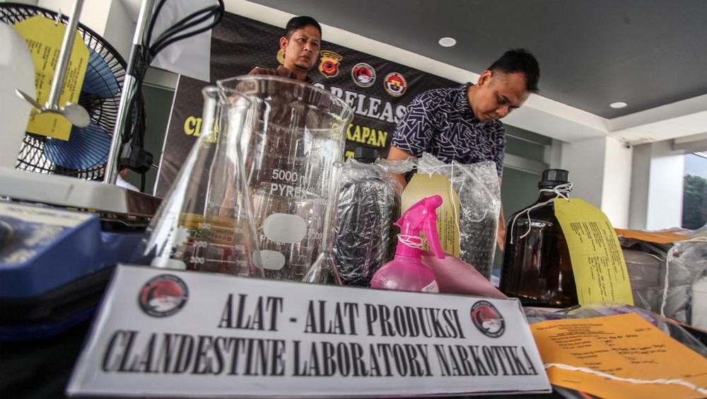 Geger Pabrik Narkoba Rumahan Beroperasi Setahun